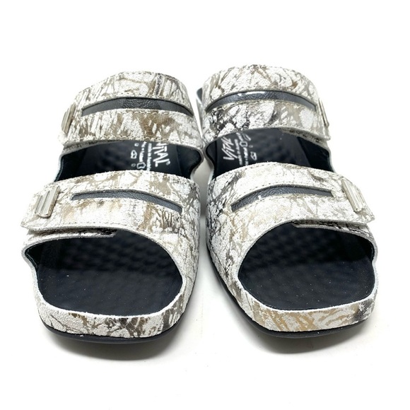 Vital Joy Frost Leather Dress sandals 05001 Clown/Apache Creme Grau - Picture 3 of 7